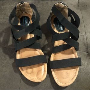 Black Strappy Sandals